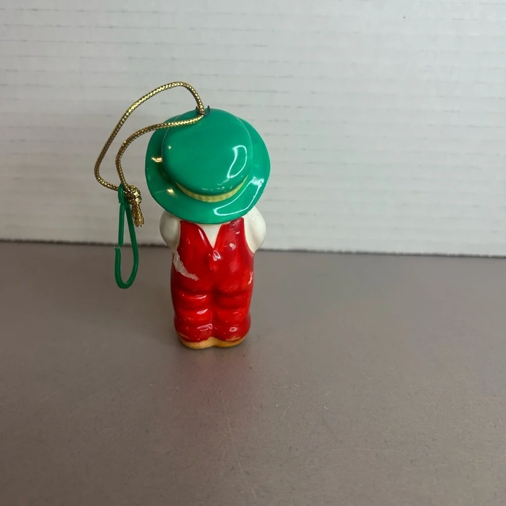 Holly Hobbie Christmas Figurine with green hat